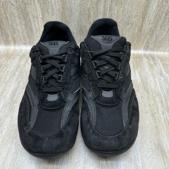 SAS Journey Suede Mesh Shoes Men 10.5 WIDE Black Lace Up Sneakers Tripad Comfort main image 5